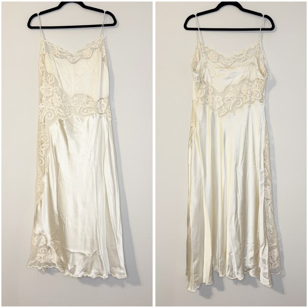 Ulla Johnson Lucienne Ivory Lace Bridal Wedding Midi Dress 10 / Medium - Picture 5 of 11
